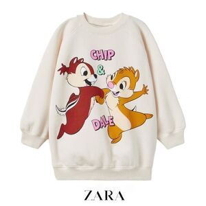 ZARA Kids | Cream | CHIP ‘N DALE © DISNEY DRESS NWT Size 18-24 months